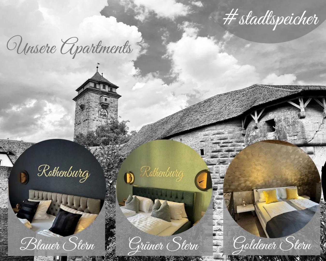 #Stadtspeicher - Suite Goldener Stern In Der Altstadt Rothenburg ob der Tauber Buitenkant foto
